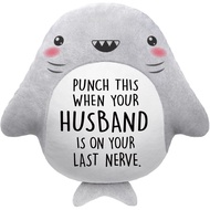 Valentines Day Gifts for Wife- Cute Shark Pillow- Wife Anniversary Birthday Gifts from Husband, Birt