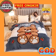 Selimut Dewasa Lembut Halus Anak Karakter Lady Rose 160X200 180X200 Bulu Murah Tebal Jumbo Hangat Be