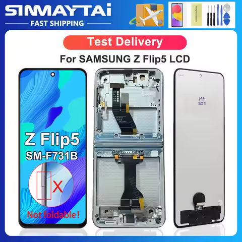 Z Flip5 5G For Samsung Tested For Z Flip 5 SM-F731B F731U F731W F731N LCD Display Touch Screen Digit