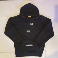 Supreme x CDG Hoodie bahan kaku tebel