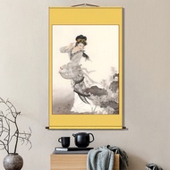 Lukisan Skrol Gantung Tanpa Bingkai Tersuai & Lukisan Sutera Xishi Reka Bentuk * [Gambar Huan Sha Pu