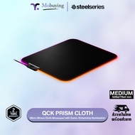 แผ่นรองเมาส์ SteelSeries QcK Prism Cloth แผ่นรองเมาส์เกมมิ่ง ผ้า Micro-woven cloth พร้อมแสงไฟ RGB รอ