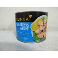 Carvinna Tuna Chunk in Brine Canned Tuna 1.8 KG Fresh Fresh Chewy Non GMO