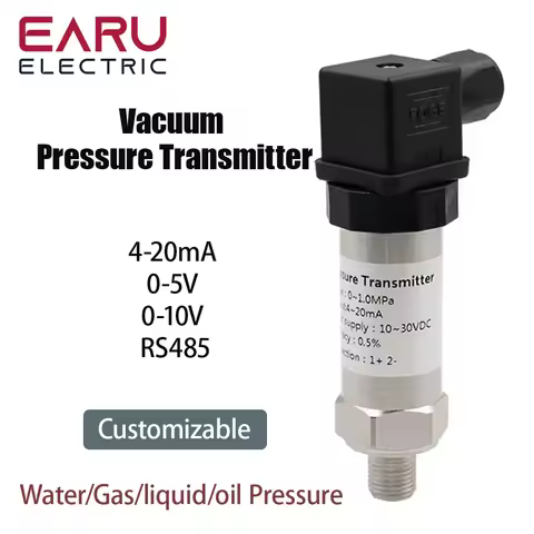 4-20mA 0-5V 0-10V RS485 Output -1-400Bar G1/4 Vacuum Pressure Transmitter Transducer Sensor Controll