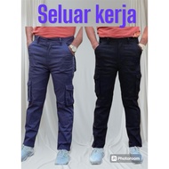 Cargo Pants For Men Regular Fit Cutting Straight Cut[28-40]Seluar Kerja Lelaki Seluar Cargo Six Pock