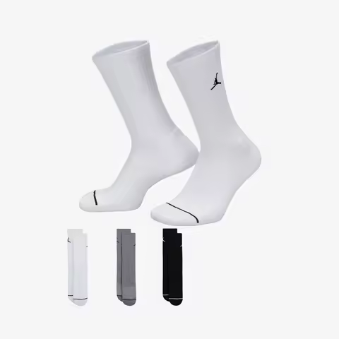 Nike genuine JORDAN Unisex Basketball Training Socks Three-Pack DX9632-914