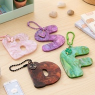 GANTUNGAN ALPHABET INITIAL LETTER HANGER - AESTHETIC LETTER KEYCHAIN - CUTE INITIAL KEYCHAIN KEYCHAI