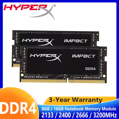 HyperX Memoria Ram DDR4 8GB 16GB Notebook Memory Module 2133MHz 2400MHz 2666MHz 3200MHz Notebook RAM