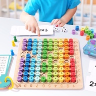 WorldXpress Kids Montessori Educational Wooden Toys Baby Math Toys 99 Multiplication Table Math Arit