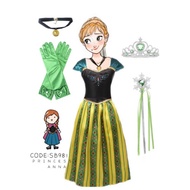 Frozen Costume Princess Dresses and Accessories (Anna)