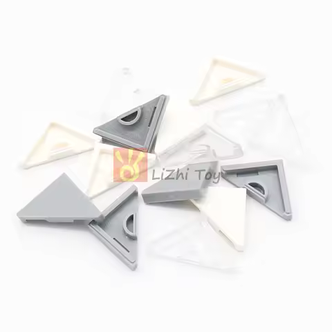 MOC Tile Modified 2x2 Triangular DIY Enlighten Building Block Bricks Compatible with 35787 Assembles