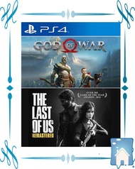PS4 - God of War + The Last of Us Remastered แผ่นแท้มือ1 (Ps4 games) (Ps4 game) (เกมส์ Ps4) (แผ่นเกม