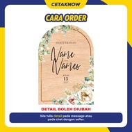 Plaque Pertunangan | Plaque Tunang | Hiasan Pertunangan | Custom Plaque Kayu