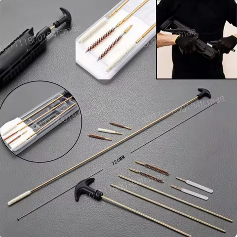 4.5/5.5MM 177&.22 Barrel Cleaning Kit Rifle Pistol Airgun Rod Brush Cleaner Hunting Accessories Gun 