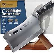 Dalstrong Obliterator Meat Cleaver - 9 inch - Gladiator Series R - Wood Stand and Sheath - Razor Sha