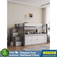 Upper lower bed, children, bunk for adult, family desk bed