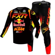 NEW  FXR RedBull enduro motocross gear set mx jersey pants red motorbike clothing mtb carracing suit