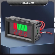 [Fricese.my] Car Battery Charge Level Indicator Voltmeter LED Display 12V 24V 36V 48V 60V 72V