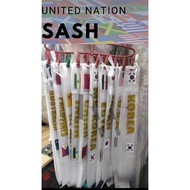 sash for united Nations costume