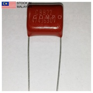 5PCS 474J 470nF 5% 630V, Mylar Polyester Film Capacitor, Pitch 15mm