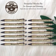 Personalized Bamboo Pen – Custom Gift, Souvenir & Giveaway