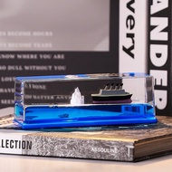Cruise Ship Fluid Drift Bottle Decompression Toy Titanic Desktop Decoration Gift Hiasan Kapal Lanun