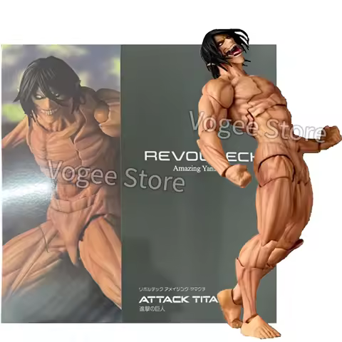 KAIYODO Revoltech AMAZING YAMAGUCHI Attack On Titan Eren Jaeger Anime Action Figures KO Model Collec