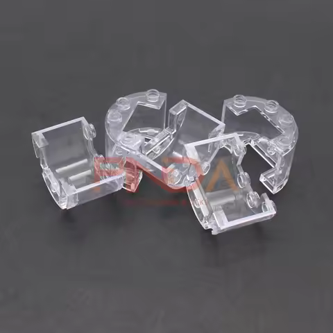 MOC 4 PCS 24593 Cylinder Half 2x4x2 Building Blocks Kit With 1x2 Cutout Particle Idea Educational To