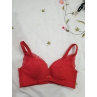 Si bra size 65/70 A red lace