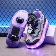 Running Shoes Style Double Wheel Boys Girls Shoelace Wheels Students Detachable Adult Roller Skate S