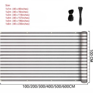 Grey White Stripes Balcony Privacy Screen Privacy Cover Fence Screen Shield for Apartment Porch Deck