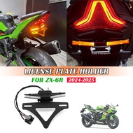 Motorcycle License Plate Bracket Rear Fender Mount for Kawasaki Ninja ZX-6R 2024 2025 zx6r NINJA ZX 