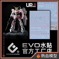 [Hot Blood Model] EVO Water Sticker MGEX-01 1/100 MGEX Unicorn Gundam
