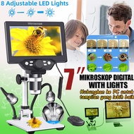 G1200 Digita Microscope 12MP 1-1200X Electronic Microscopio For Soldering Continuous Amplification M