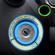 Luminous Car Ignition Key Ring Enigne Hole Cover Sticker for Mitsubishi Lancer 10 Lancer EX ASX Outl