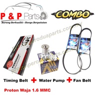 Timing Belt Kit + Water Pump + Fan Belt - Waja Campro / Mitsubishi