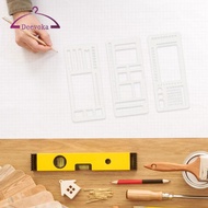 [Amleso2] 3x Journal Stencil DIY Drawing Templates Easy to Use Multifunctional to Do Lists