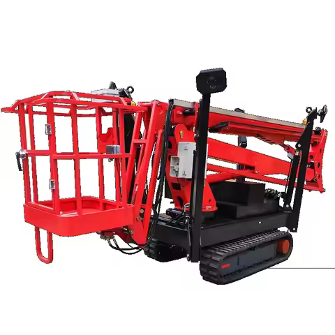 10-24M All Terrain Spider Articulated Crawler Boom Lift Aerial Sky Man Lift Tracked Electric Boom Li
