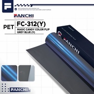 152CM Sticker FANCHI Y-312 Magic Flip Grey Blue PET 152CM per meter