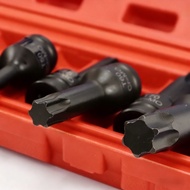 1/2 Dr 10 Pcs Torx Socket Set T25 T80 CR MO Heavy Duty CR MO Air Impact Wrench Tools
