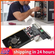 Sakurabc Computer Graphics Card  810MHz Core Frequency GT610 2G DDR3 64bit with Cooling Fan for Business