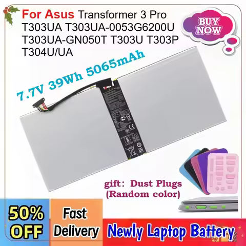 Newly 7.7V 39Wh Laptop Battery C21N1603 For Asus Transformer 3 Pro T303UA T303UA-0053G6200U T303UA-G