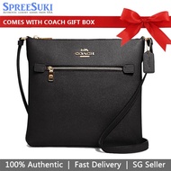 Coach Handbag In Gift Box Crossbody Bag Rowan File Bag Black # C1556