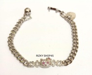 gelang xuping anak motif kitty mata silver emas putih