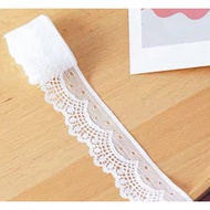 ~~ Cheap Zone~GB65 White 3.5cm Lace 999cm Reward Price~Super Beautiful (Length * 900cm) DIY