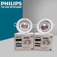 Philips Recessed LED Eyeball 7W Recessed Spotlight Downlight Ceiling Lights Lampu Siling Hiasan Rumah Pomeron 070