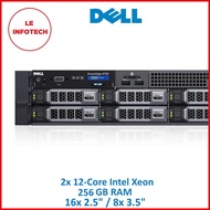Dell PowerEdge R730 Server 2x12-Core Xeon E5-2670v3 64/128/256 GB DDR4 2x900GB SAS PERC H330 8x 3.5"