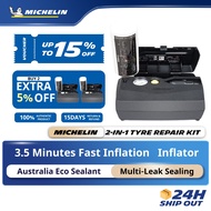 MICHELIN 2 In 1 Tyre Repair Kit with Adaptors