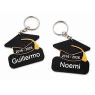 CUSTOMIZED GRADUATION KEYCHAIN, FIRST NAME ONLY MAX 7 LETTERS, PM YOUR NAME