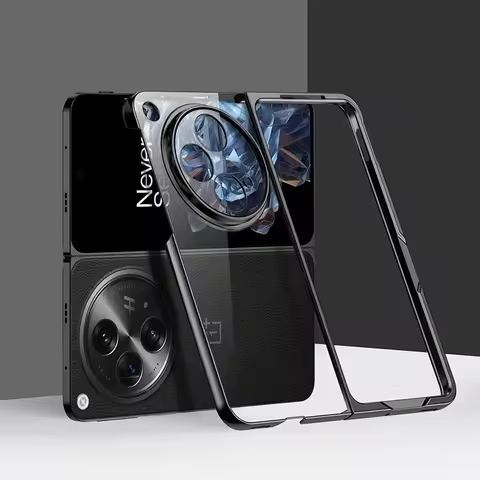 Ultra Thin Plating Phone Case For Oppo Find N3 FindN3 5G 7.82" Hard PC Clear Camera Protect Back Cov